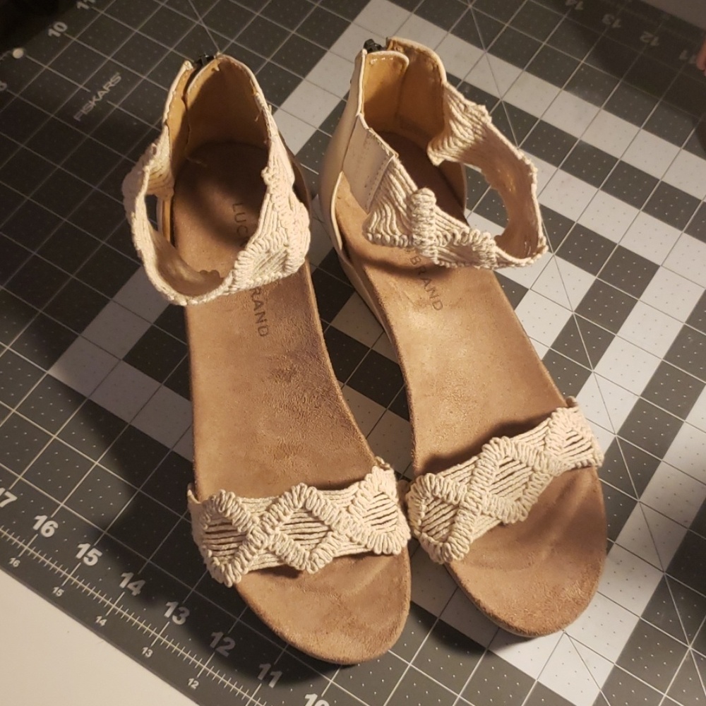 Lucky Brand White Wedges